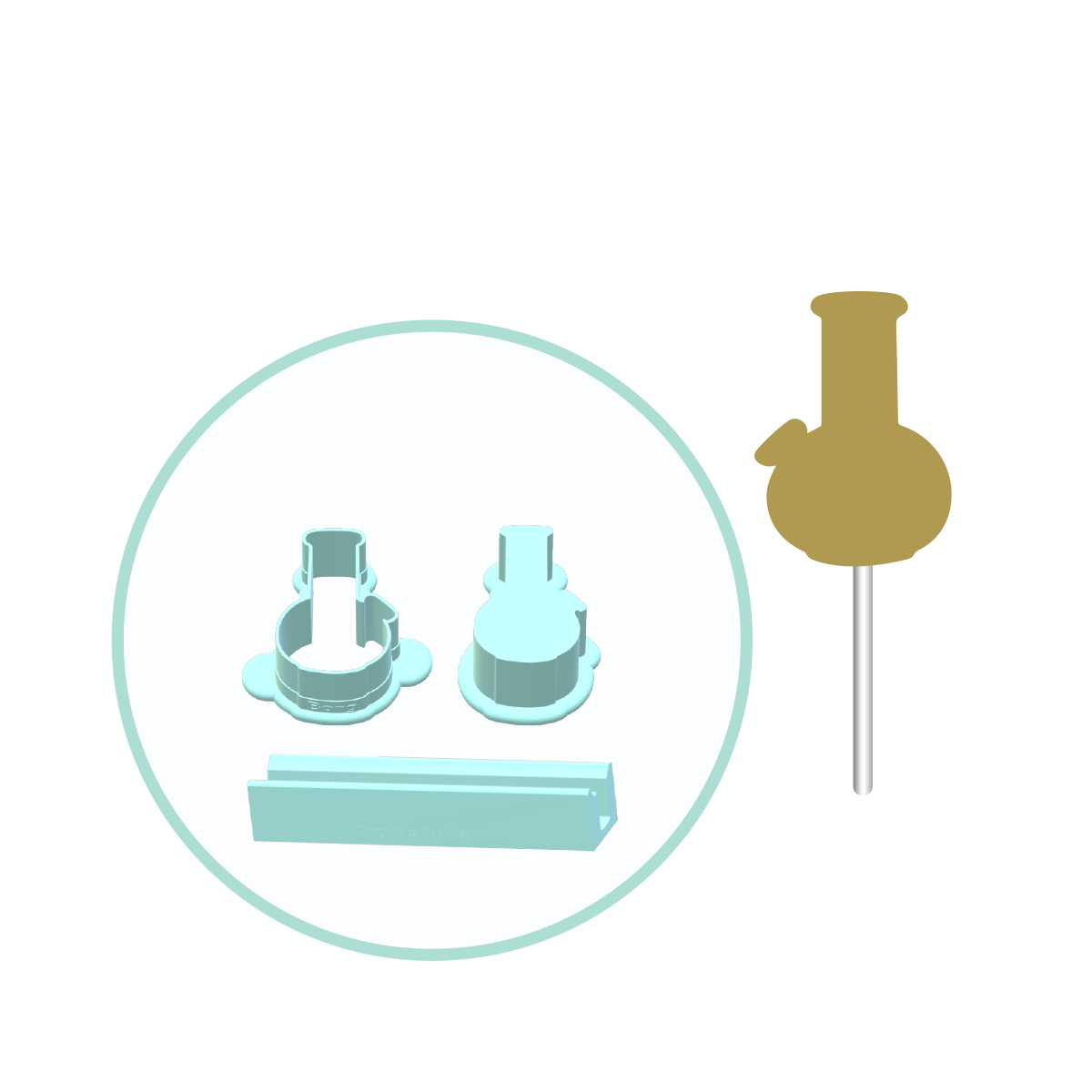 Bong Cake Pop Mold | Deluxe Cutter, Popper, and Tray Option