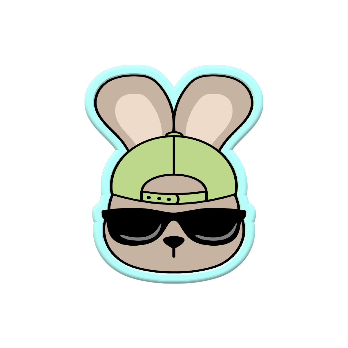 Bunny Sunglasses Cookie Cutters