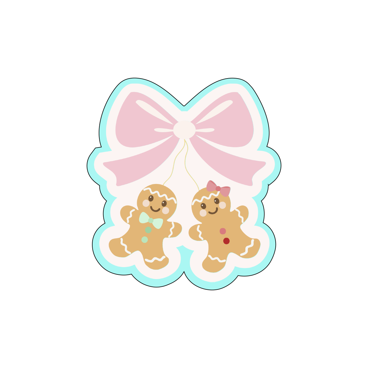 Gingerbread Bow Cookie Cutters