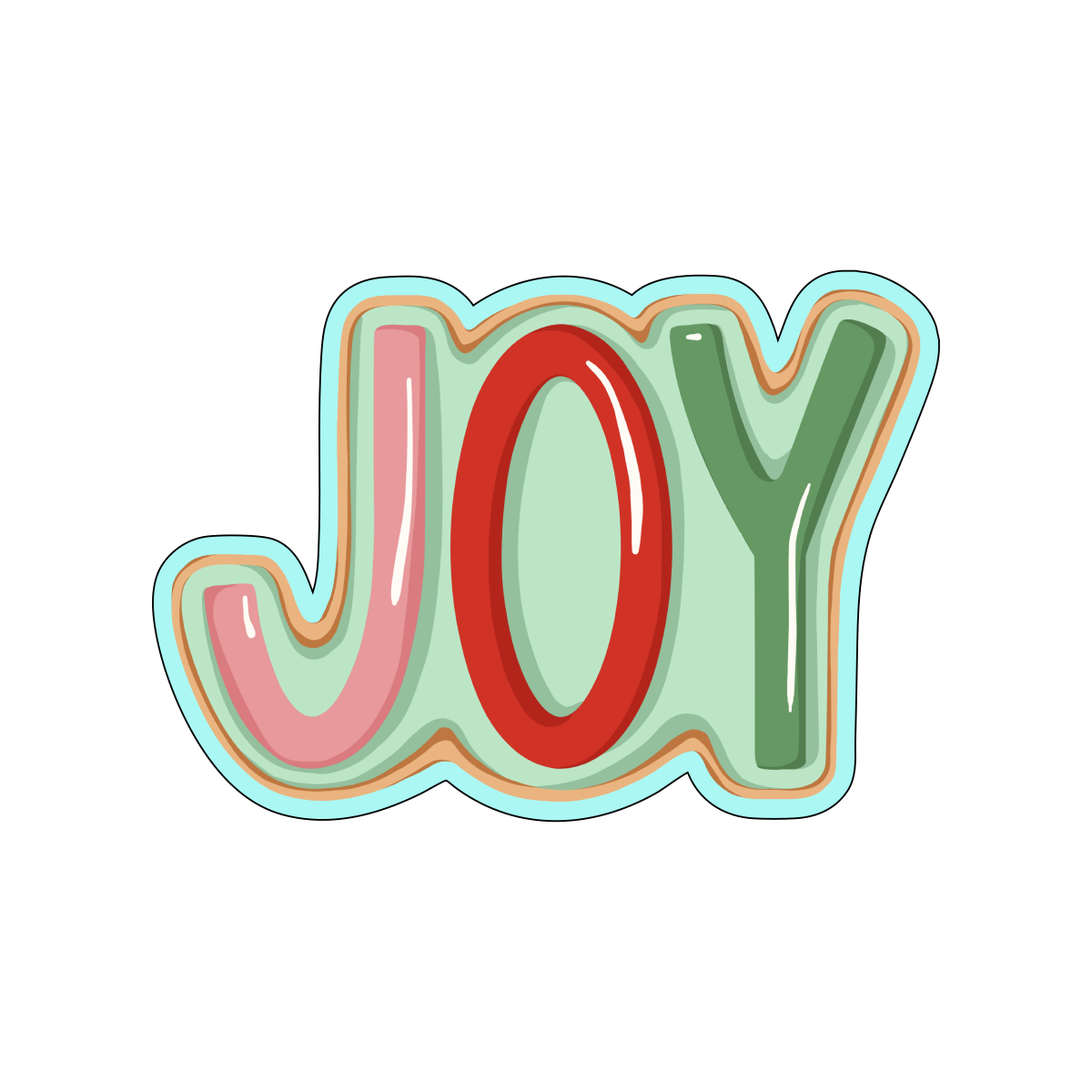 Joy Word Cookie Cutter Cookie Cutters