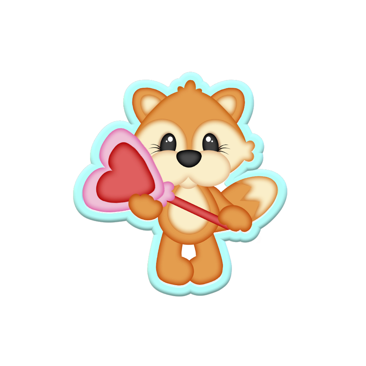 Valentines Fox Cookie Cutters