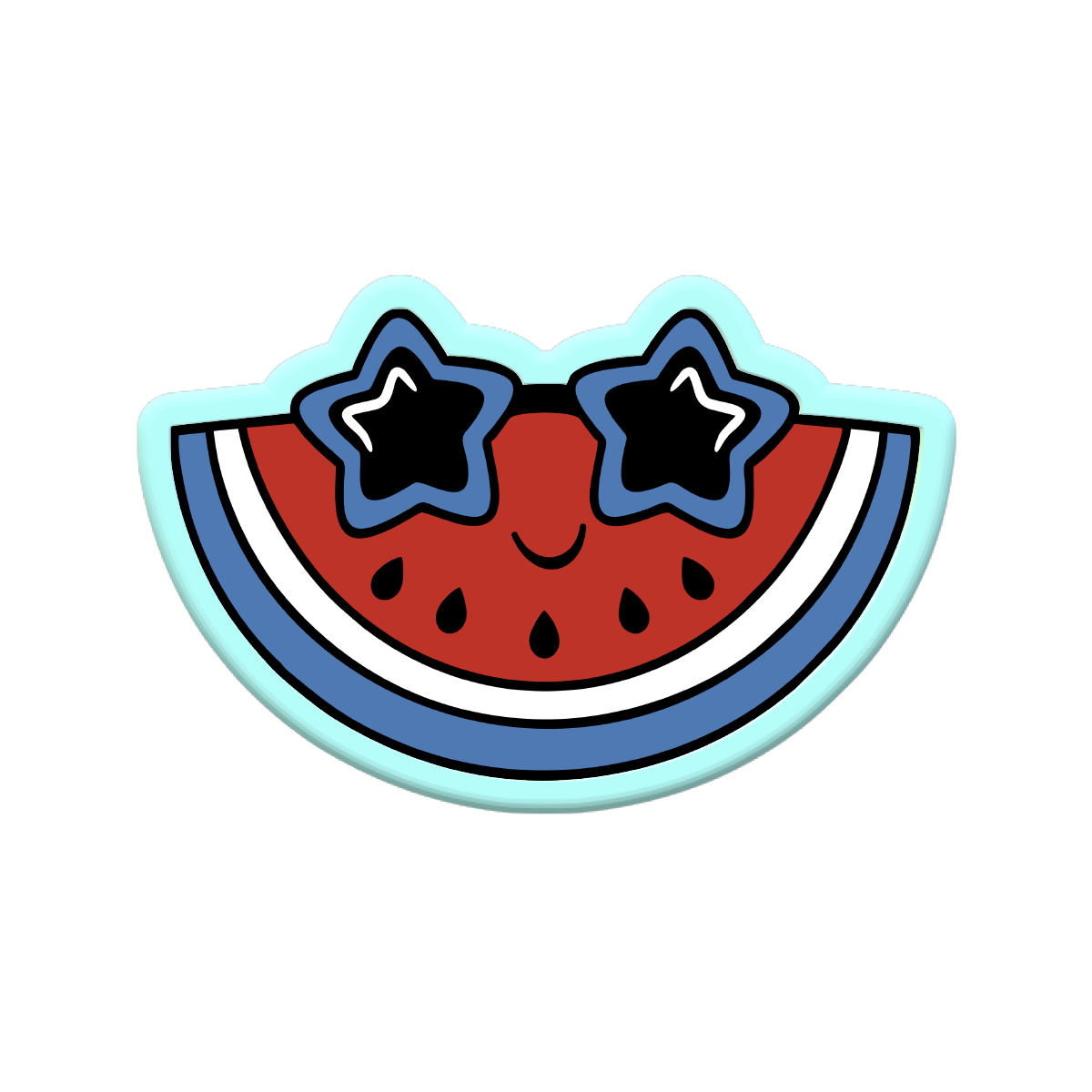 Watermelon with Sunglasses Cookie Cutters