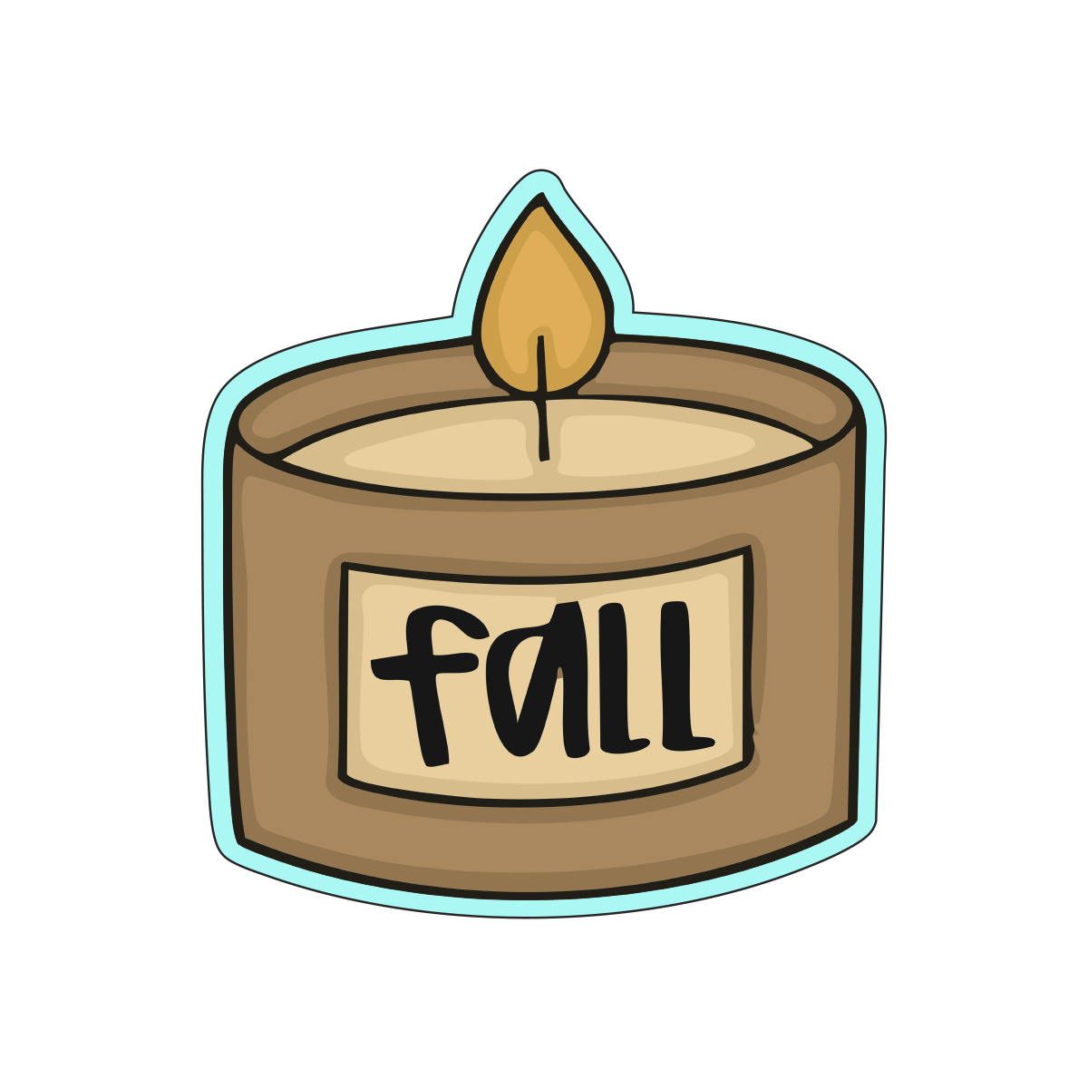 Fall Candle Cookie Cutters
