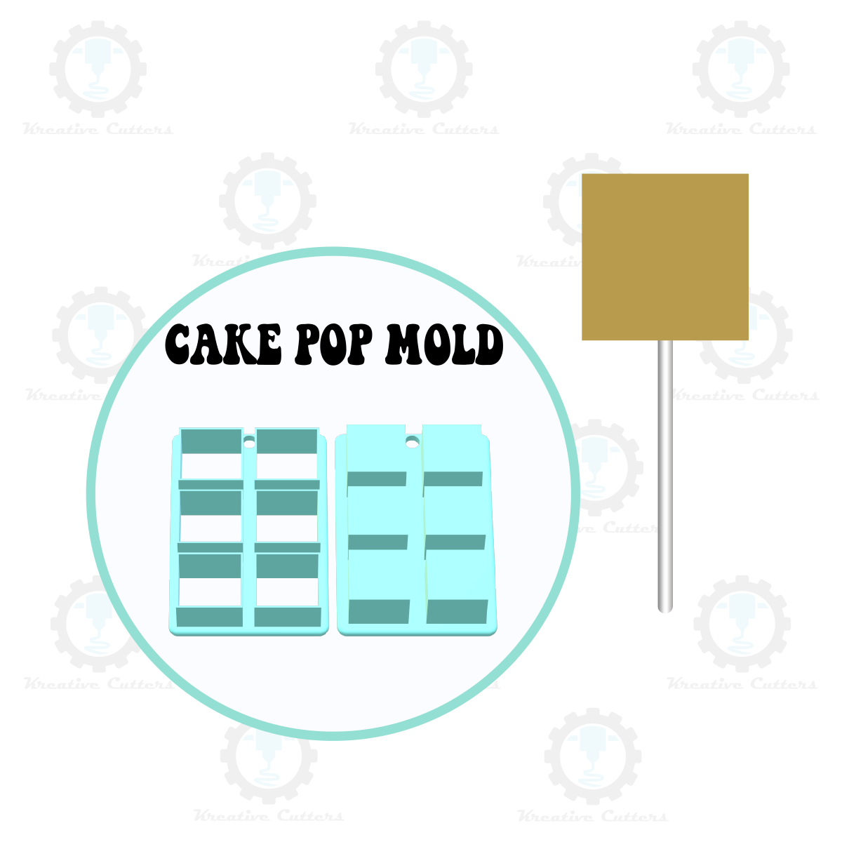 Square Cake Pop Mold | Deluxe Cutter, Popper and Tray