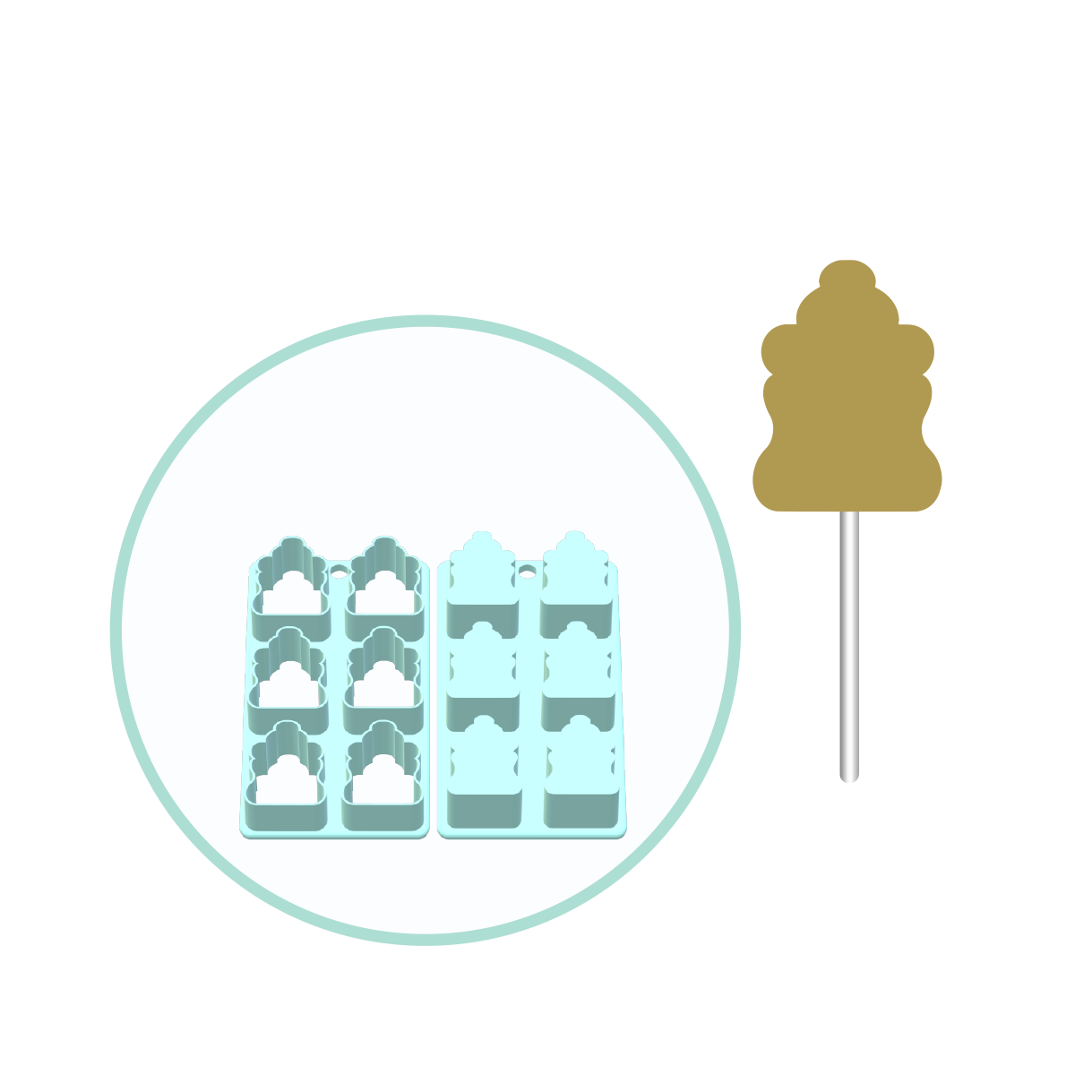 Baby Bottle Cake Pop Mold | Deluxe Cutter, Popper, and Tray Option