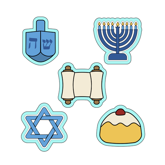 Hanukkah Cookie Cutters | Set 1