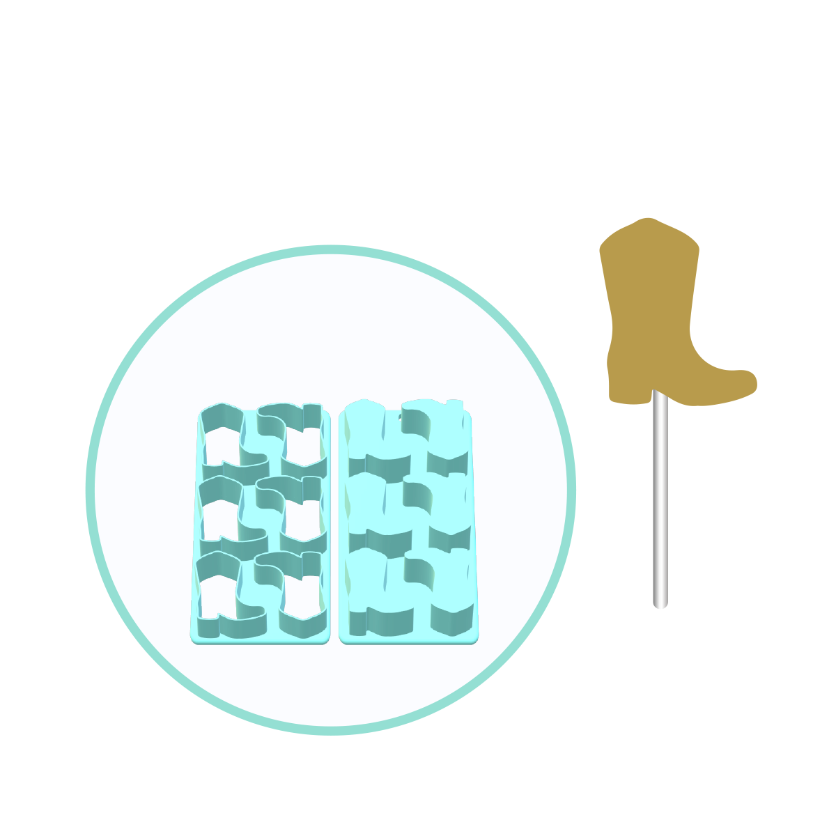 Cowboy Boot Cake Pop Mold | Deluxe Cutter, Popper