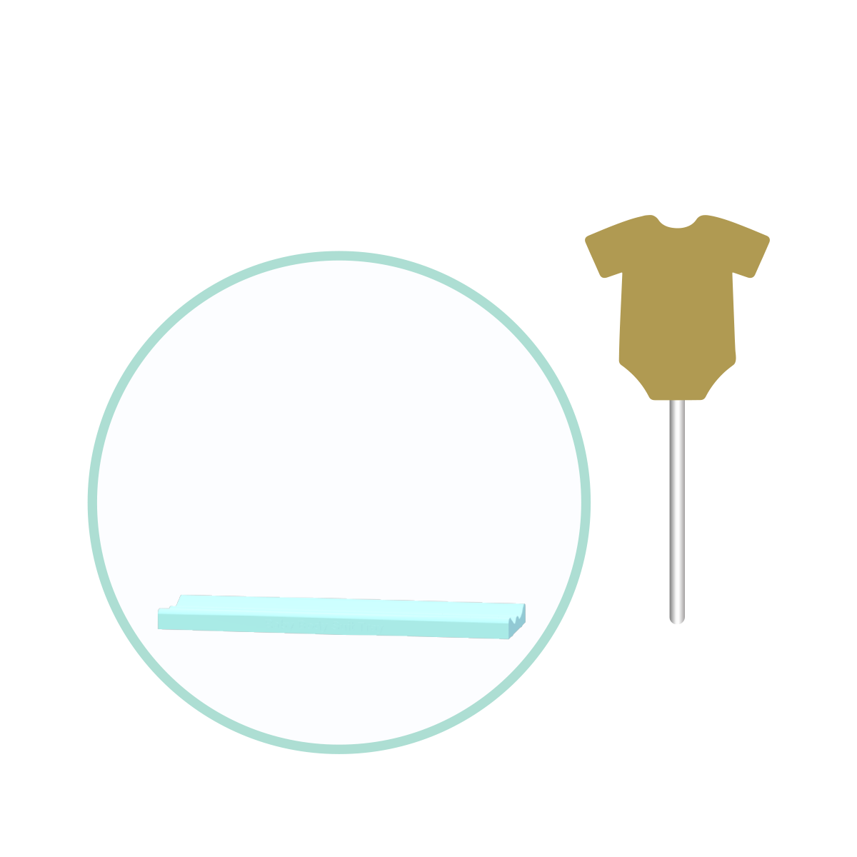 Baby Body Suit Cake Pop Mold | Deluxe Cutter, Popper, and Tray Option