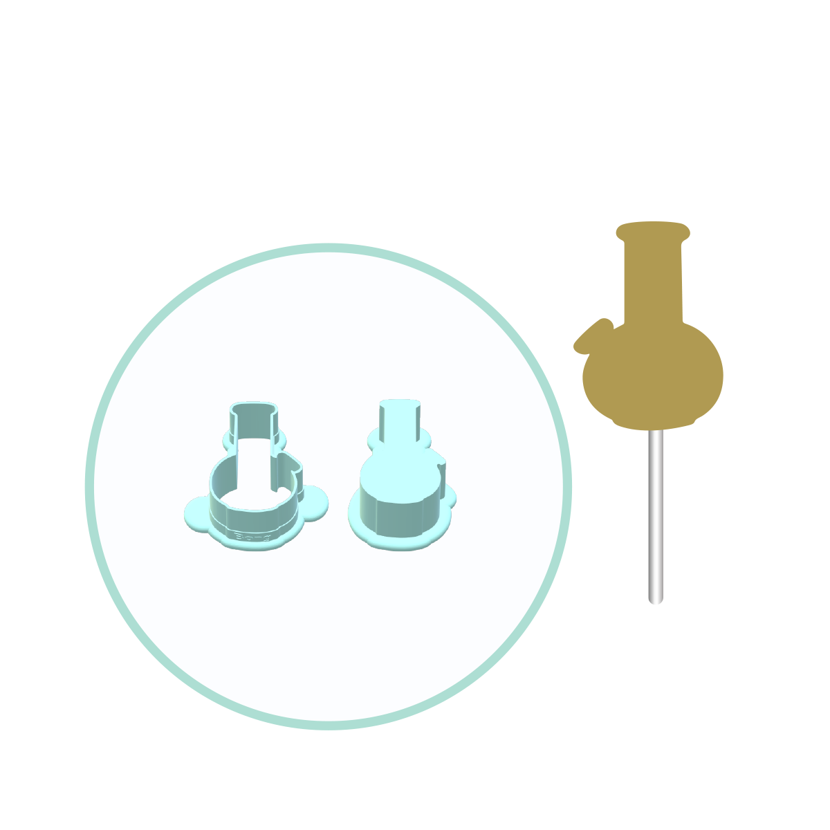 Bong Cake Pop Mold | Deluxe Cutter, Popper, and Tray Option