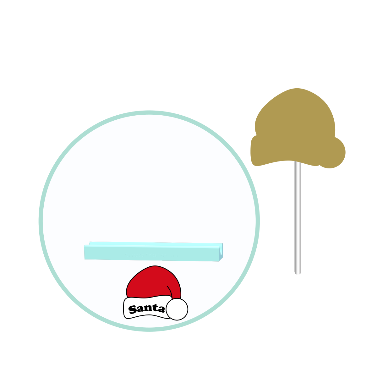 Christmas Santa Hat Cake Pop Mold | Deluxe Cutter, Popper, and Tray Option