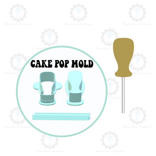 Baseball Bat Cake Pop Mold | Deluxe Cutter, Popper, and Tray Option