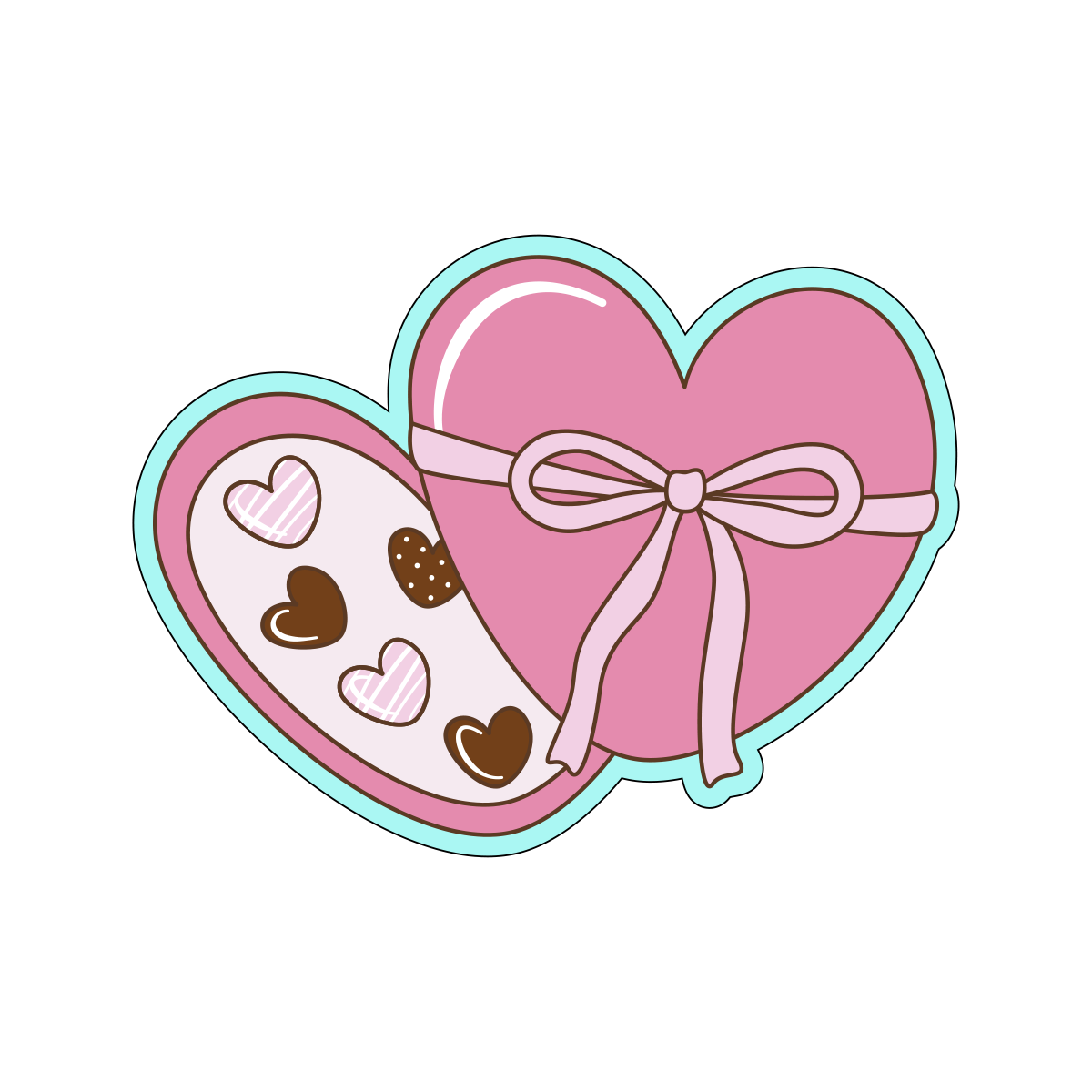 Heart Candy Box Cookie Cutters