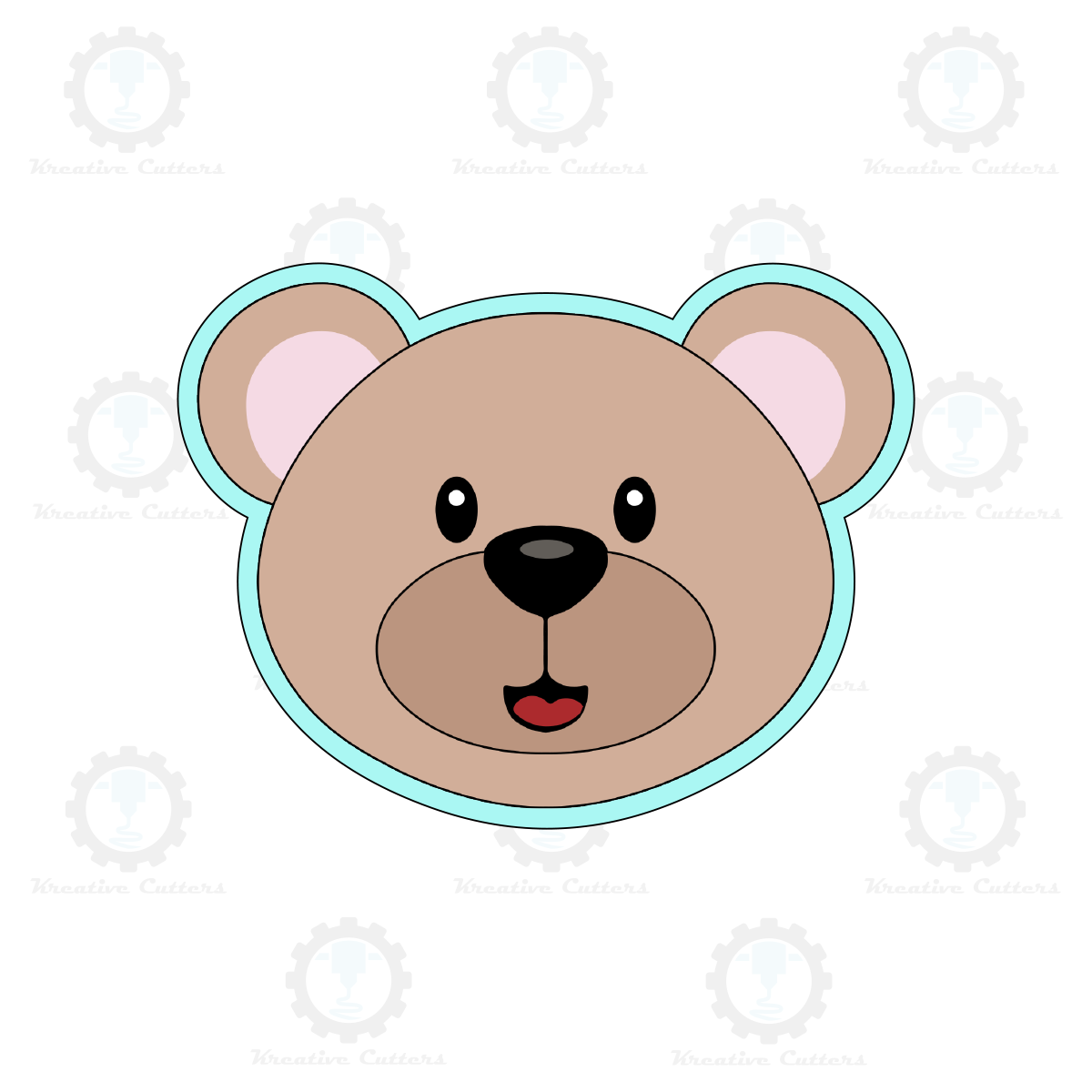 Teddy Bear Face Cookie Cutters