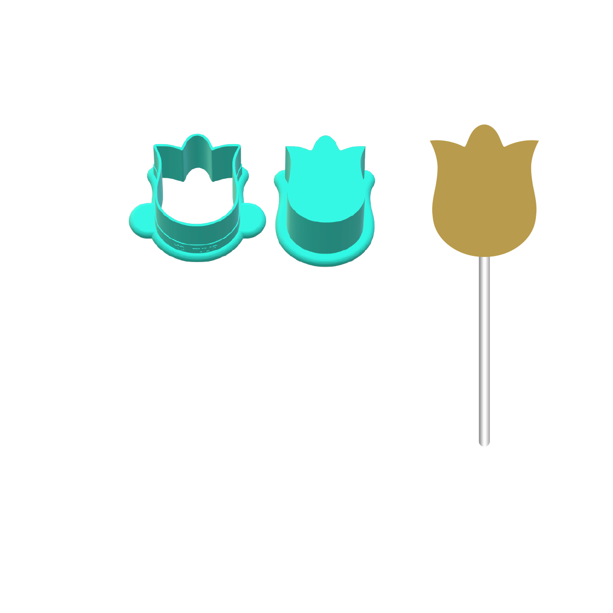 Tulip Cake Pop Mold | Deluxe Cutter, Popper, and Tray Option