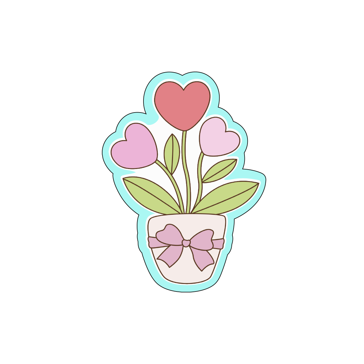 Heart Plant Cookie Cutters