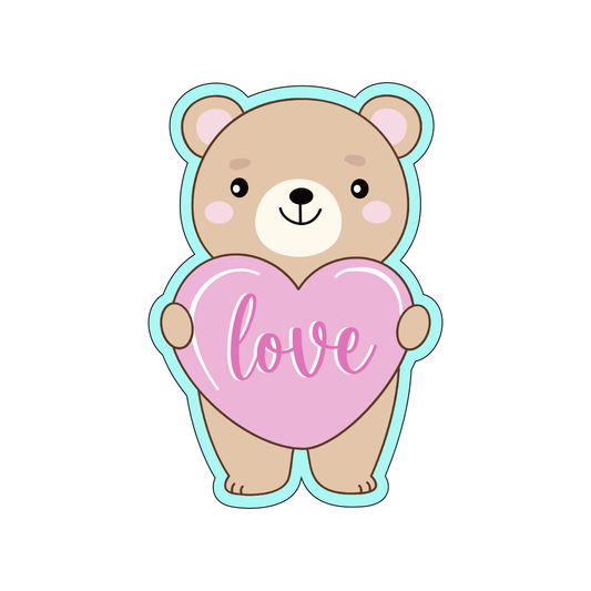 Love Heart Bear Cookie Cutters