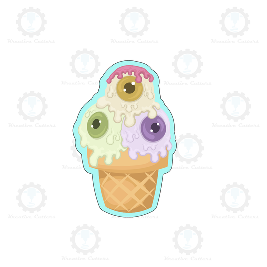 Ice Cream Eyes Cookie Cutters