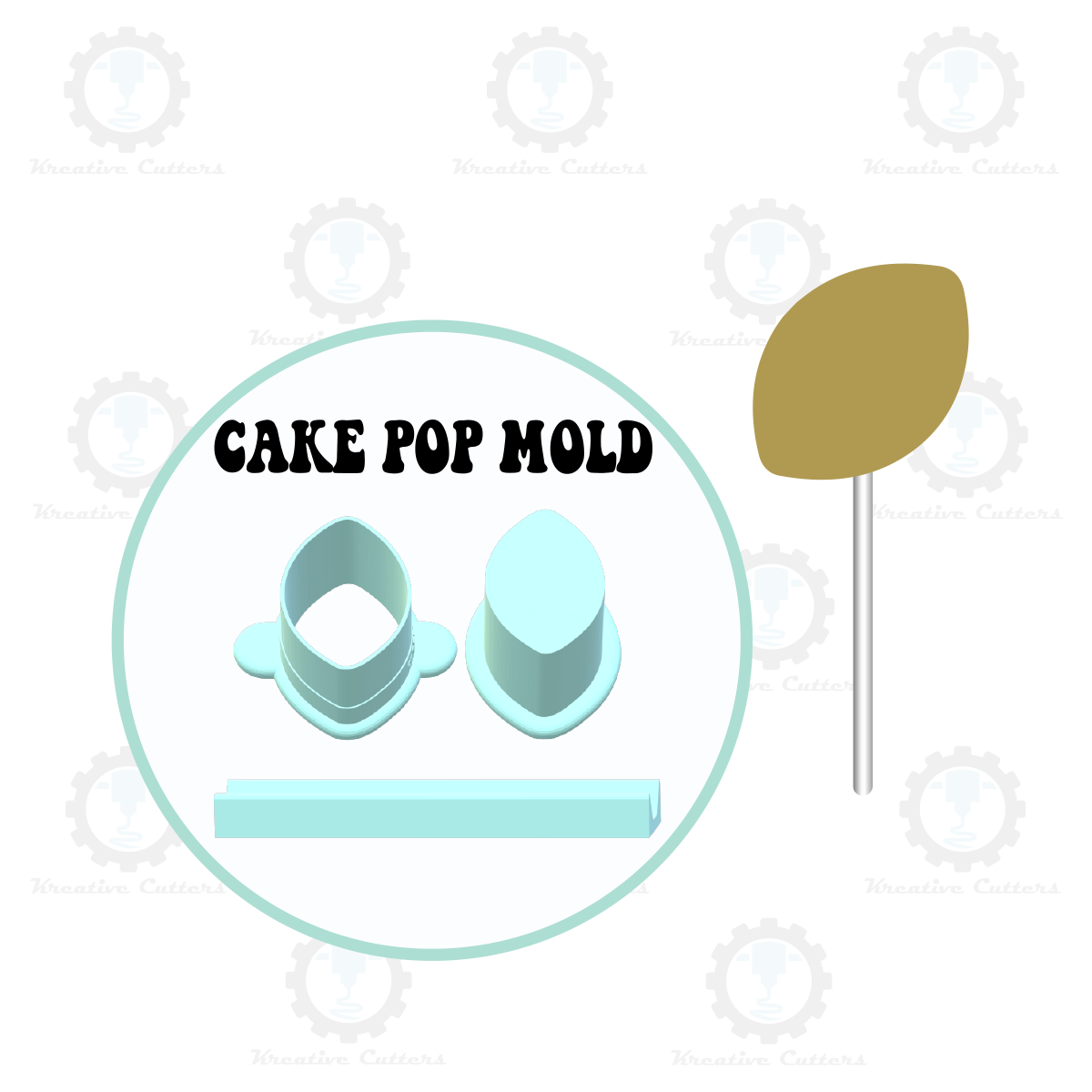 Football Cake Pop Mold | Deluxe Cutter, Popper, and Tray Option