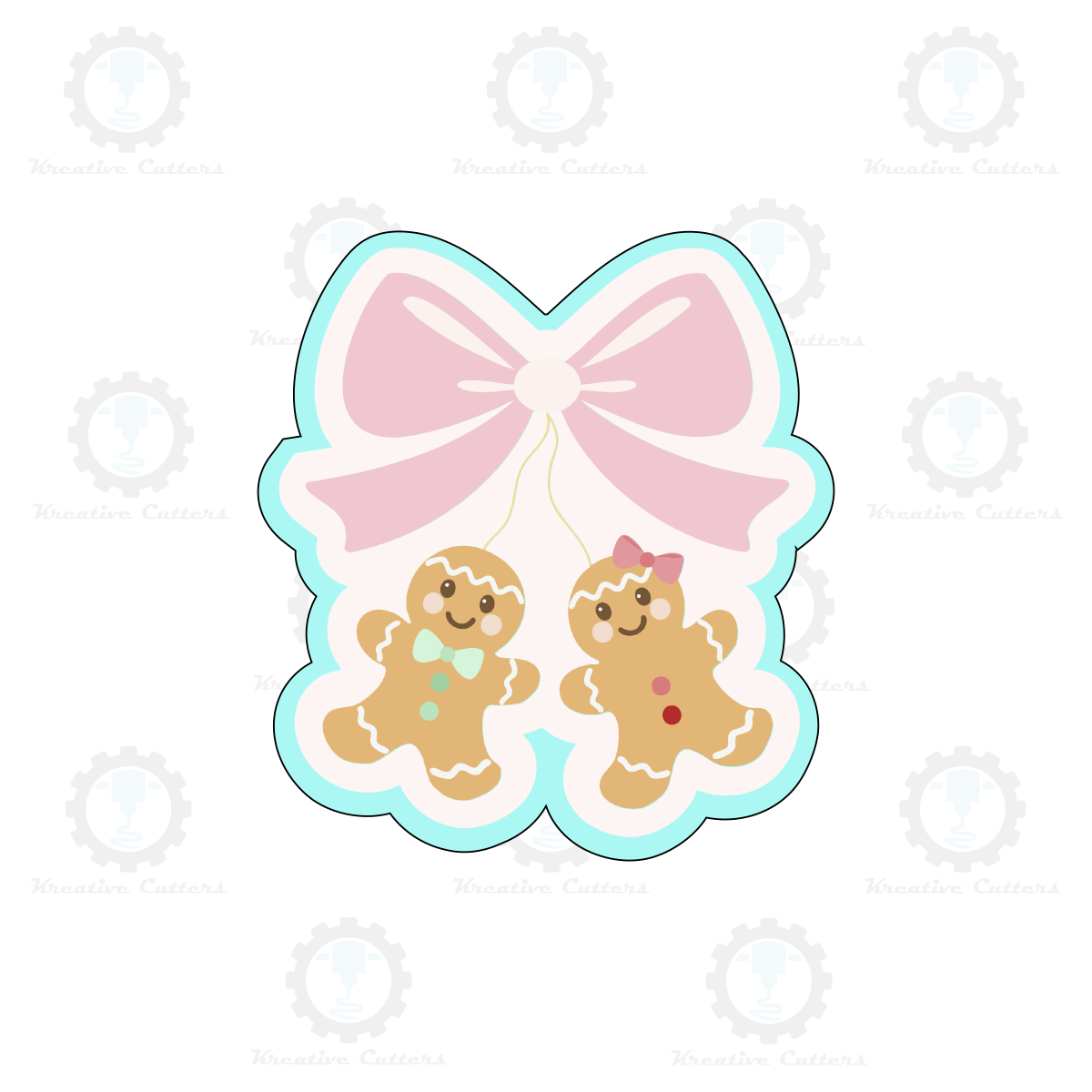 Gingerbread Bow Cookie Cutters