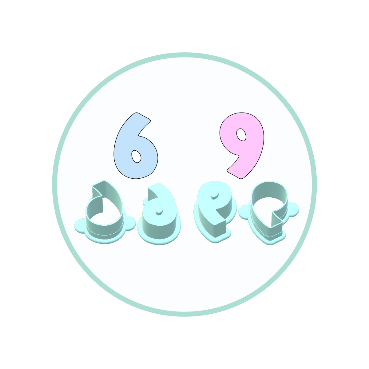 Number Cake Pop Mold with Embosser | Deluxe Cutter and Popper