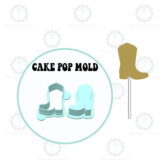 Cowboy Boot Cake Pop Mold | Deluxe Cutter, Popper