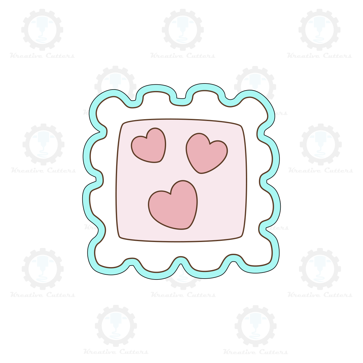 Valentines Stamp Cookie Cutters