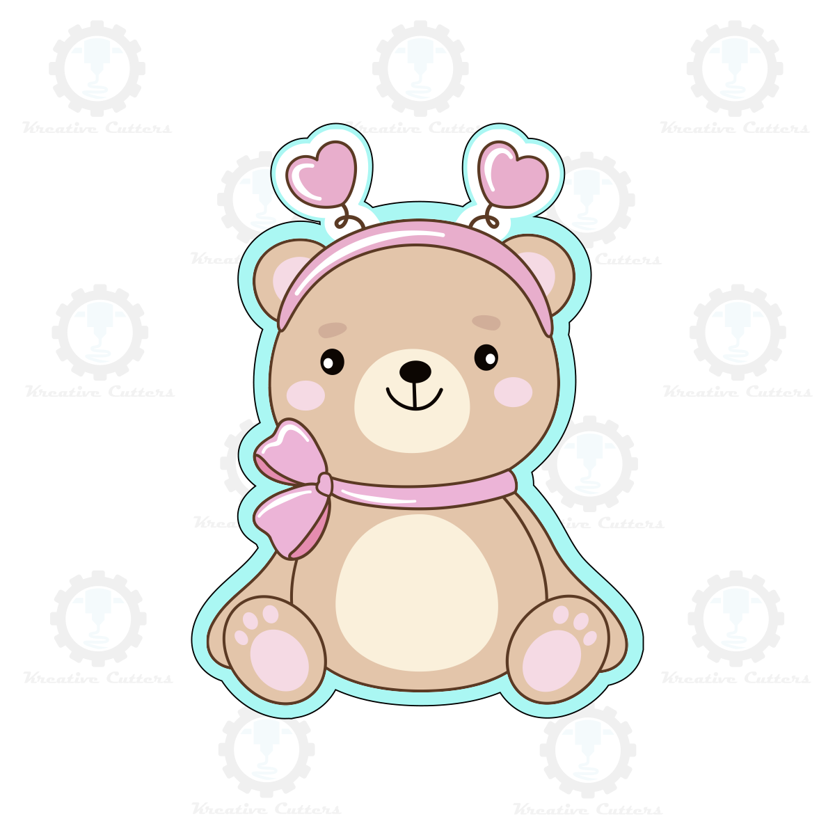 Girly Bear Cookie Cutters