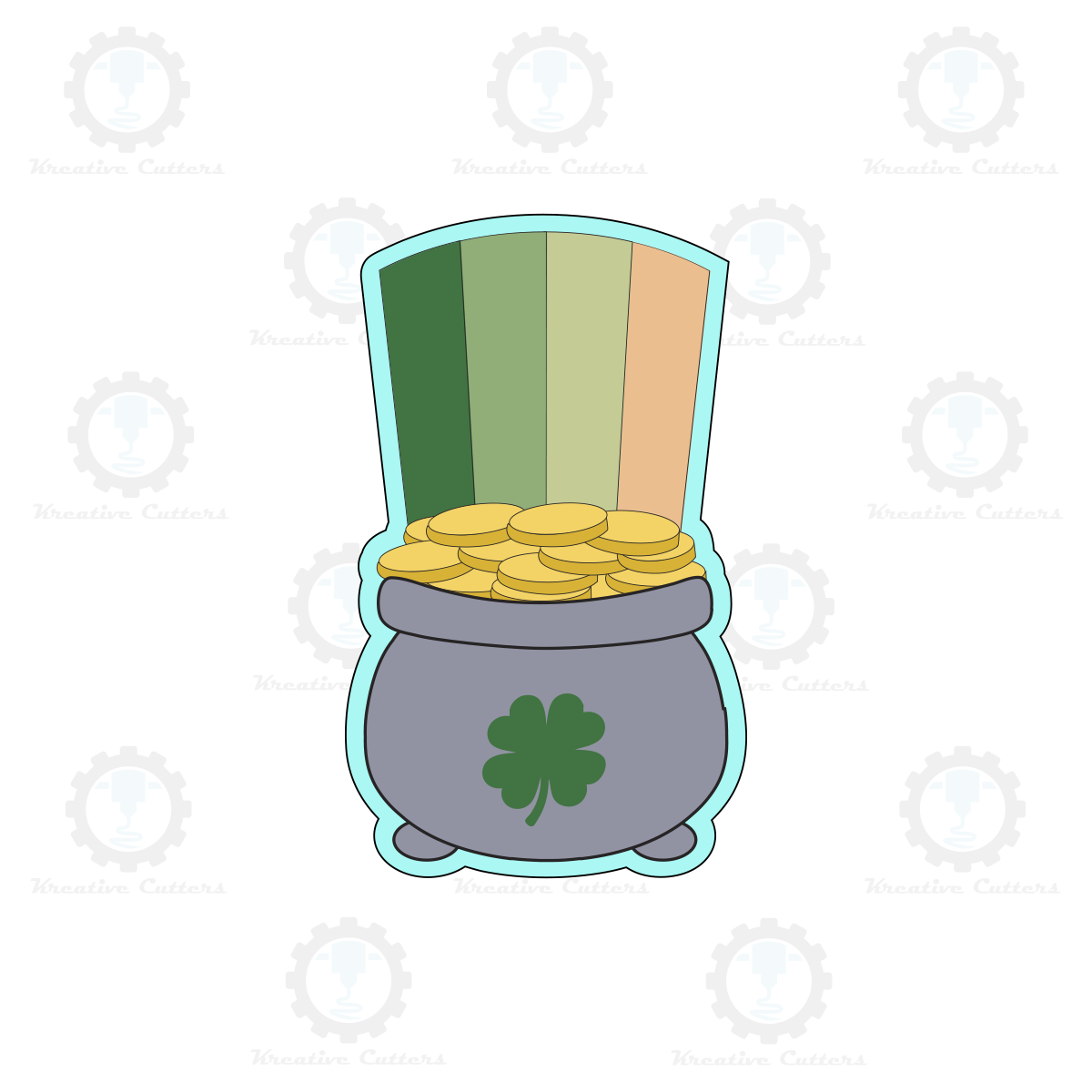 Pot of Gold Rainbow Cookie Cutters