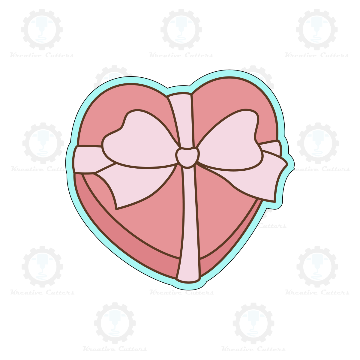 Heart with Bow Cookie Cutters