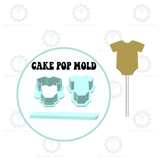Baby Body Suit Cake Pop Mold | Deluxe Cutter, Popper, and Tray Option