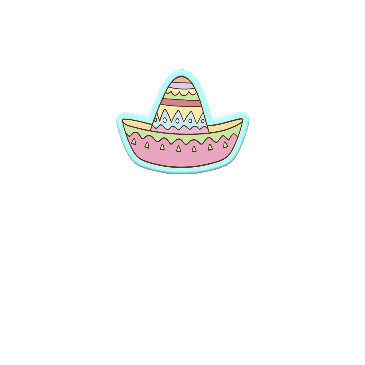 Cinco De Mayo Mexican Festa Cookie Cutters | Options: Sombrero, Taco, or Chips and Guac