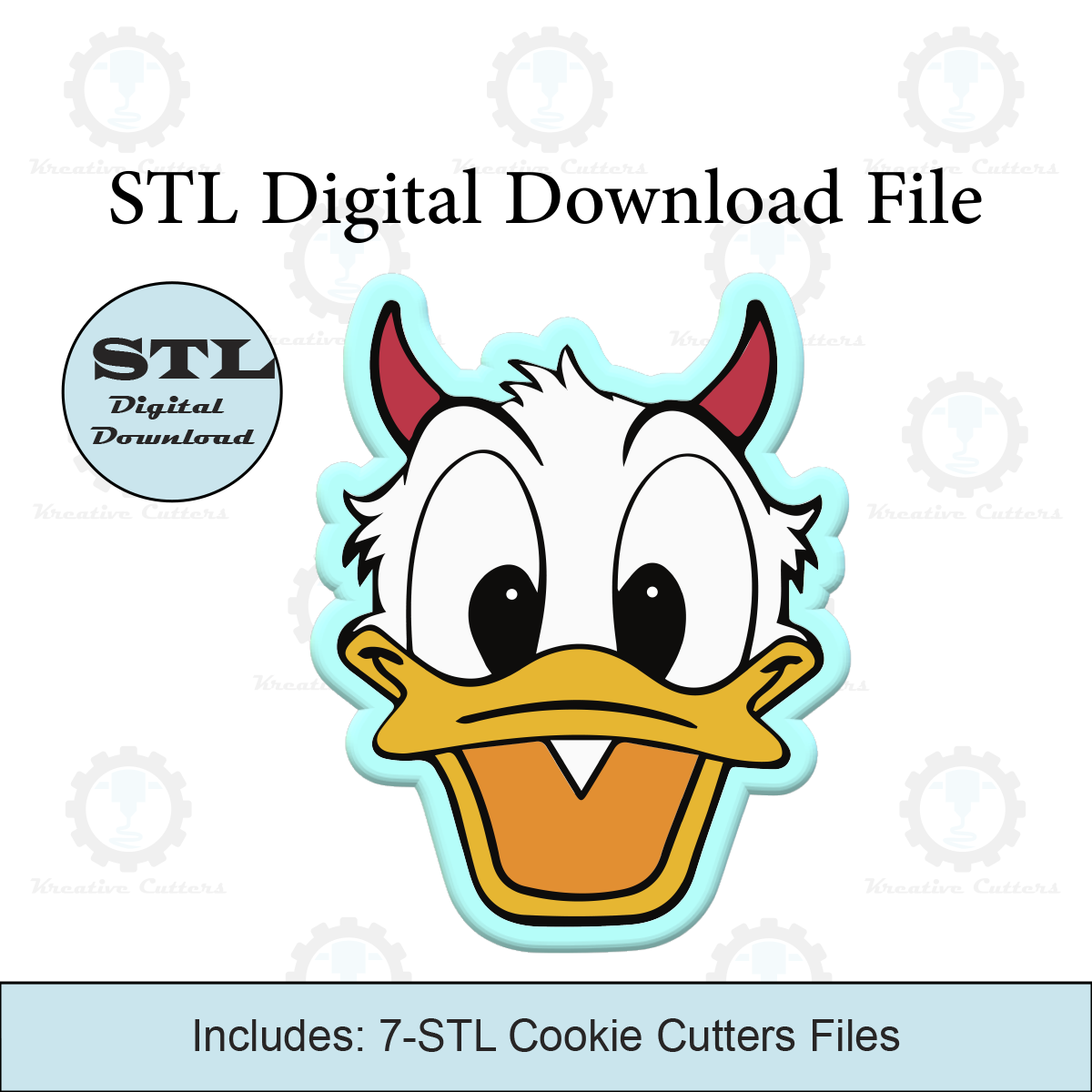 Halloween Devil Duck Cookie Cutters | STL File