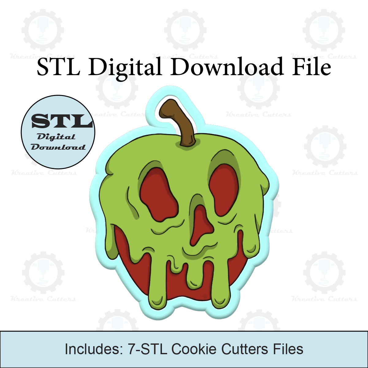 Halloween Apple Cookie Cutters | STL File