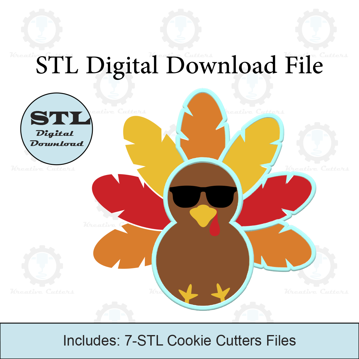 Turkey Platter Cookie Cutters | STL File