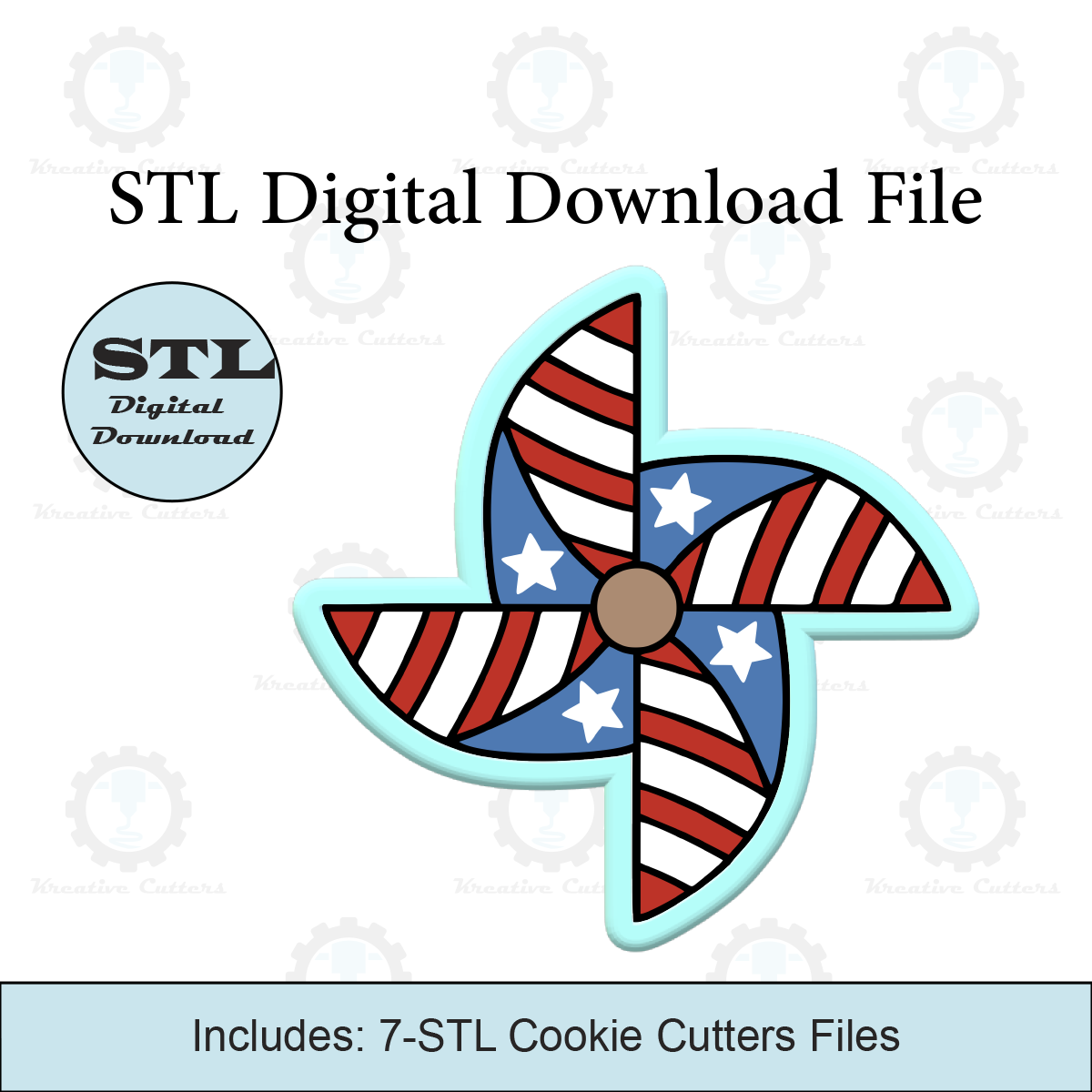 Pinwheel Cookie Cutters | STL File