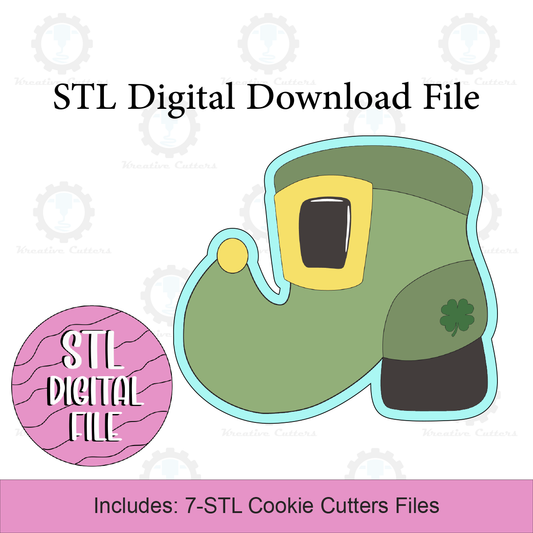 Leprechaun Boot Cookie Cutters | Digital Download STL Files