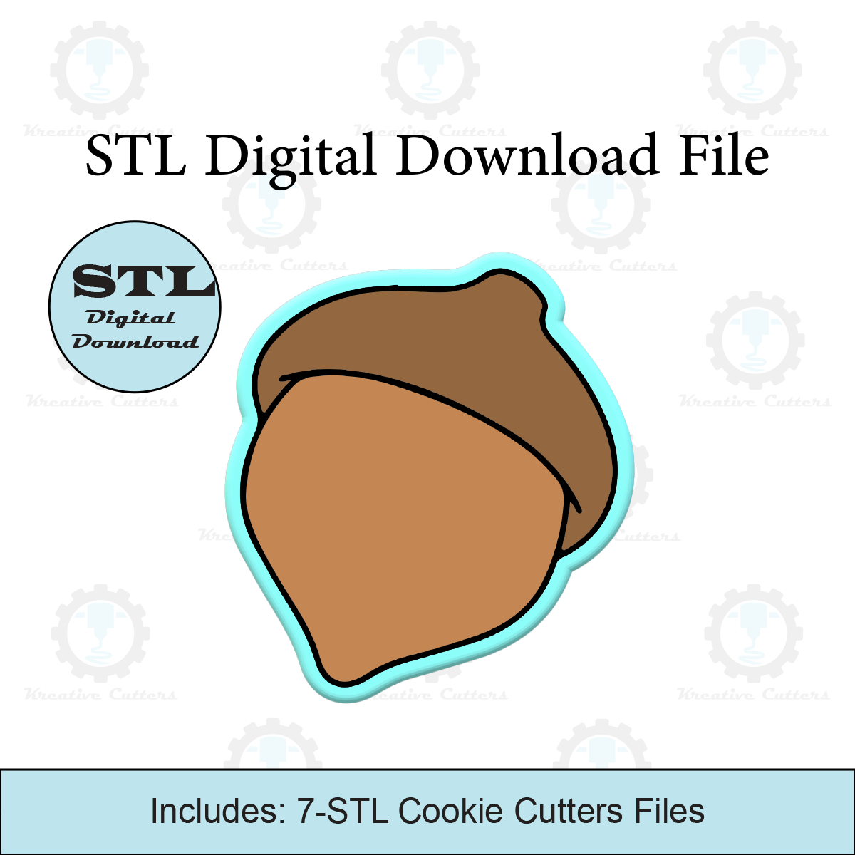 Acorn Cookie Cutter | STL File