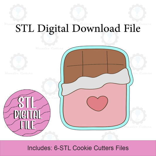 Chocolate Bar Cookie Cutters | Digital Download STL Files