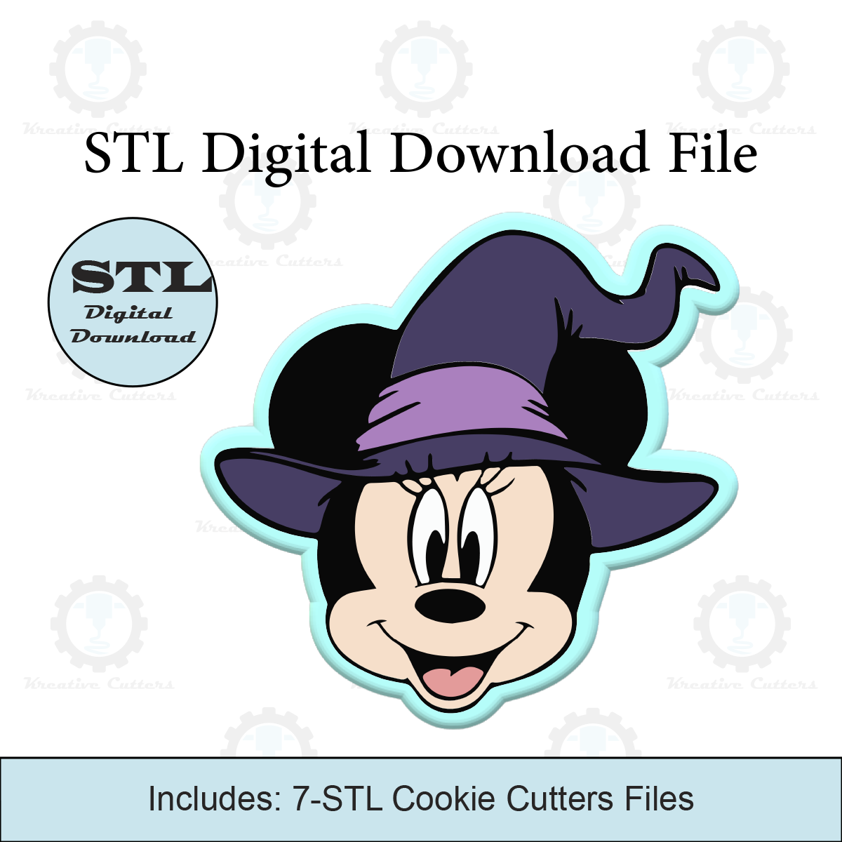 Halloween Mouse Witch Cookie Cutters | STL File