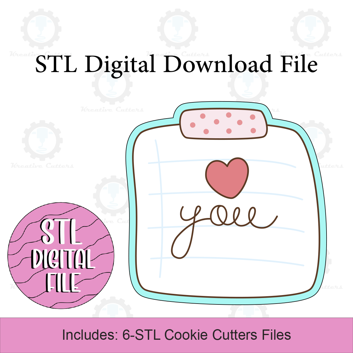 Valentine Letter Cookie Cutters | Digital Download STL Files