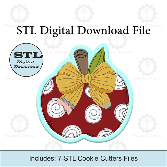 Apple Pencil Cookie Cutter | STL File