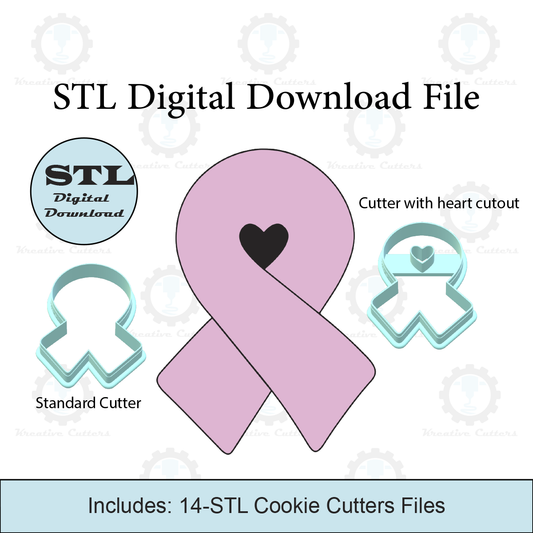 Cancer Ribbon Cookie Cutter | STL File