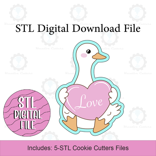 Love Goose Cookie Cutters | Digital Download STL Files