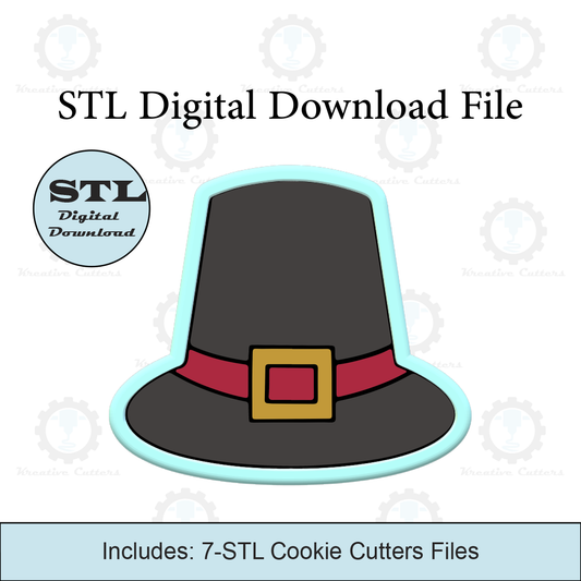 Pilgrim Hat Cookie Cutter | STL File