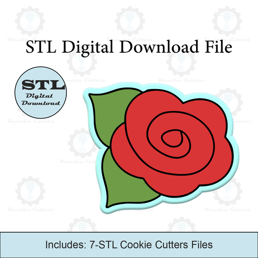 Rose Cookie Cutters | STL Files