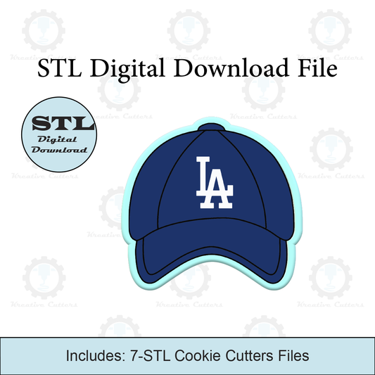 Baseball Cap Cookie Cutters | Digital Download STL Files