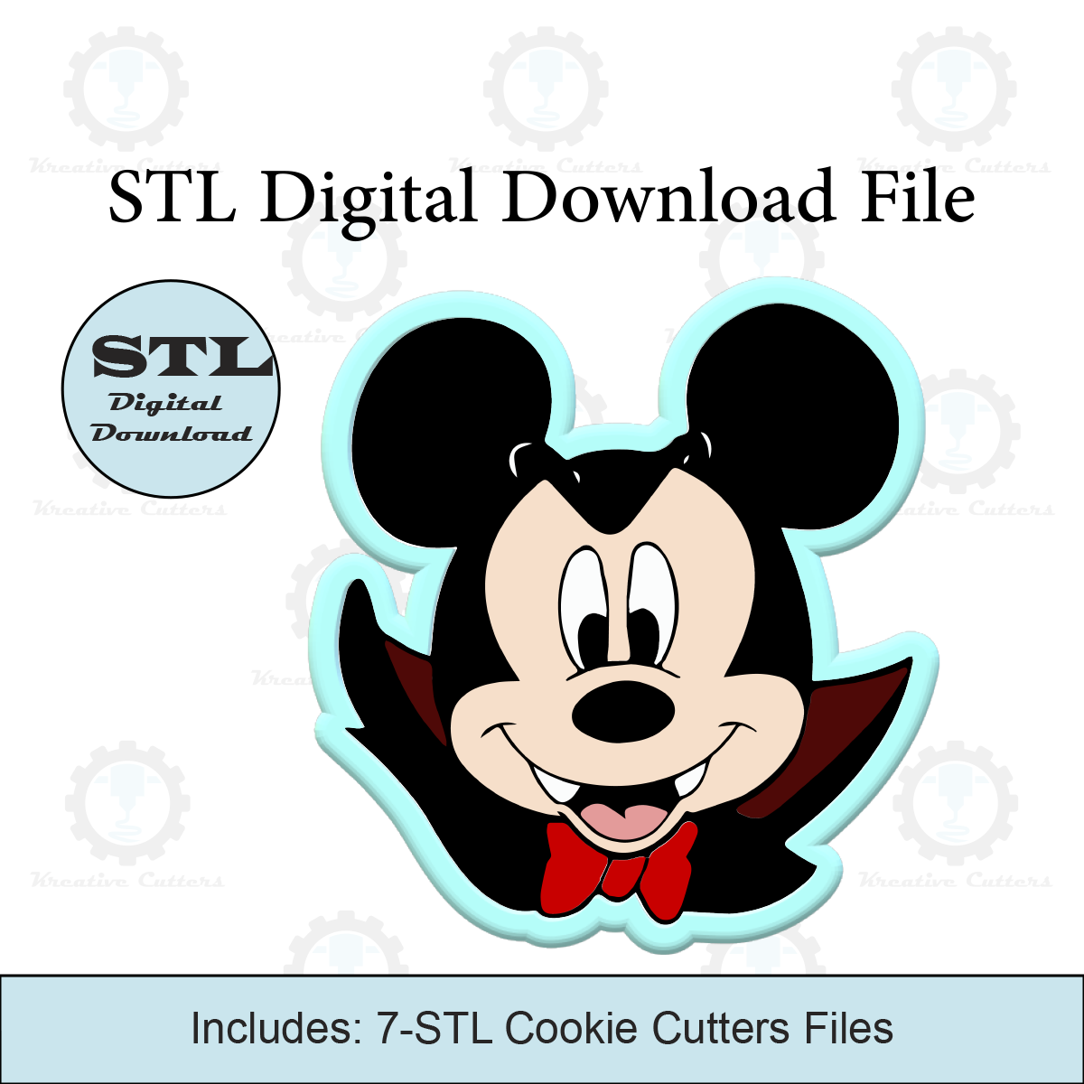 Halloween Mouse Vampire Cookie Cutters | STL File