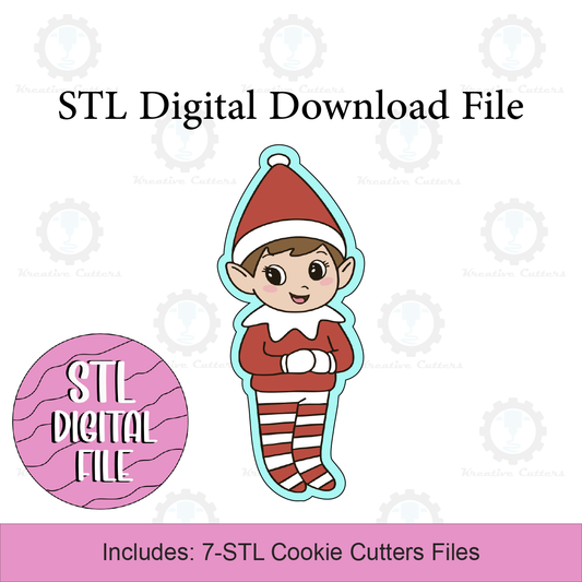 Elf Standing Cookie Cutters | Digital Download STL Files