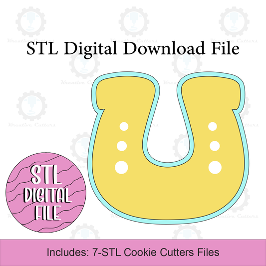 Horseshoe Cookie Cutters | Digital Download STL Files