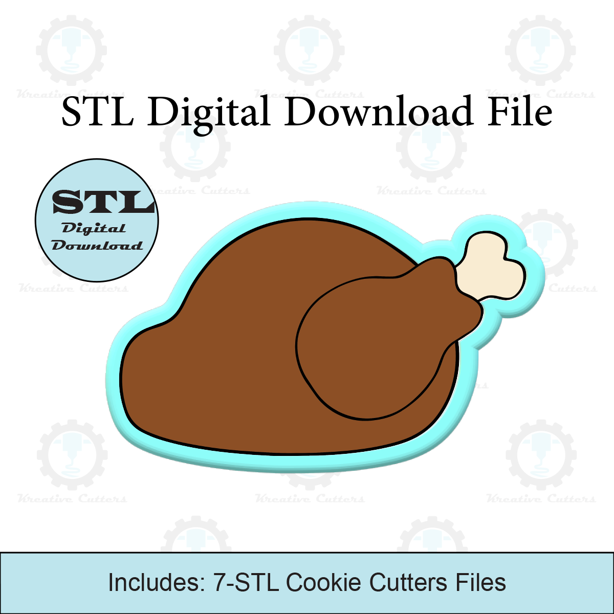 Thanksgiving Turkey Cookie Cutter | STL File